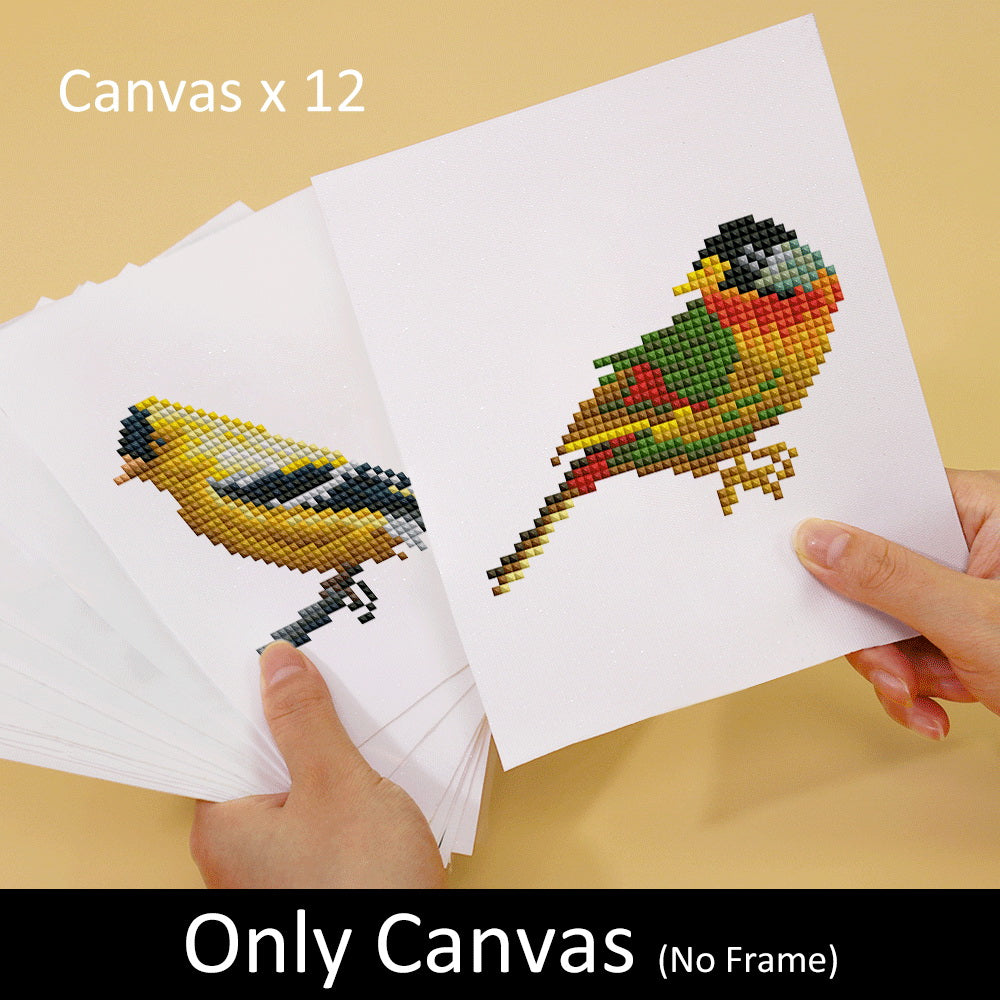 Gem Painting kit - Colorful Birds Paradise