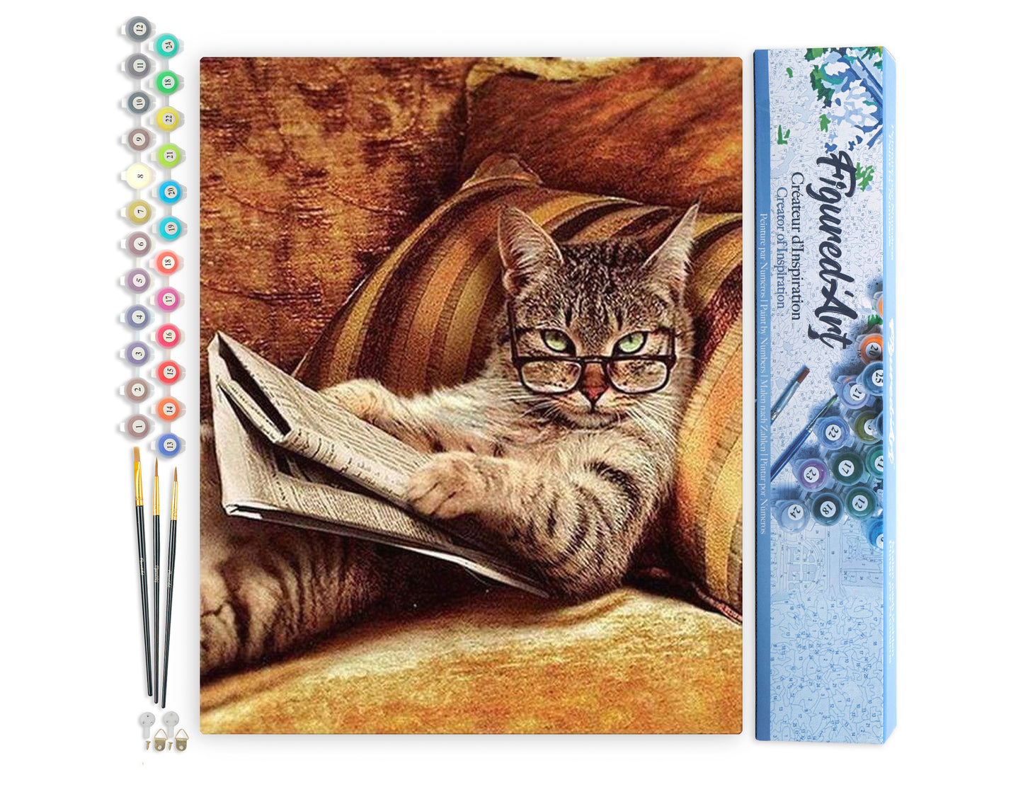Paint by Numbers rolled - Don't mess with This Cat
