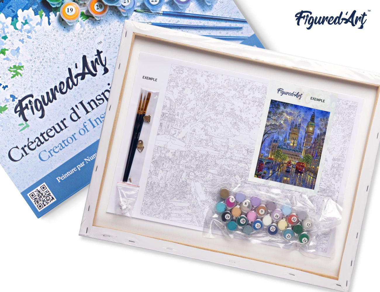 Paint by Numbers Framed - London in the dusk