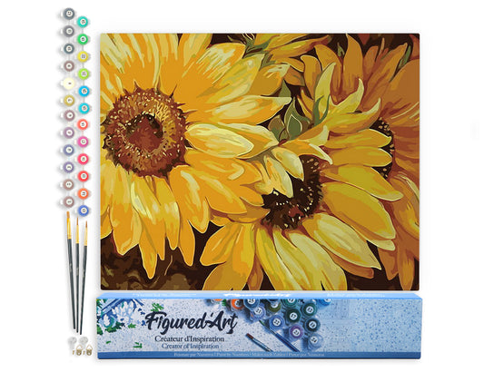 Paint by Numbers rolled - Sunflower In Full Bloom