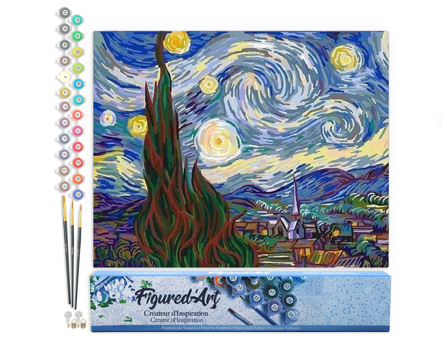 Paint by Numbers rolled - Van Gogh Starry Night