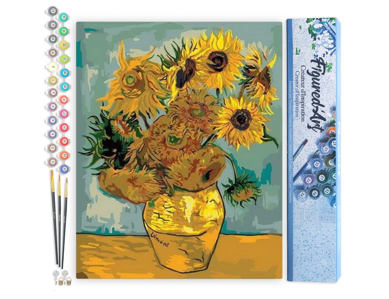 Paint by Numbers rolled - Van Gogh - Sunflowers