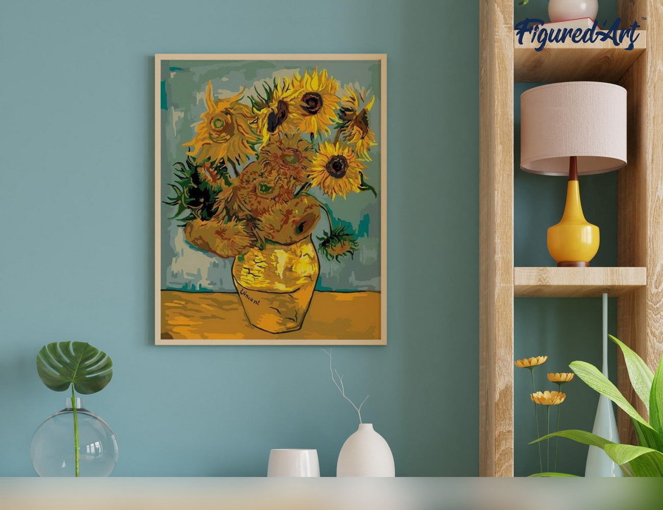 Paint by Numbers rolled - Van Gogh - Sunflowers