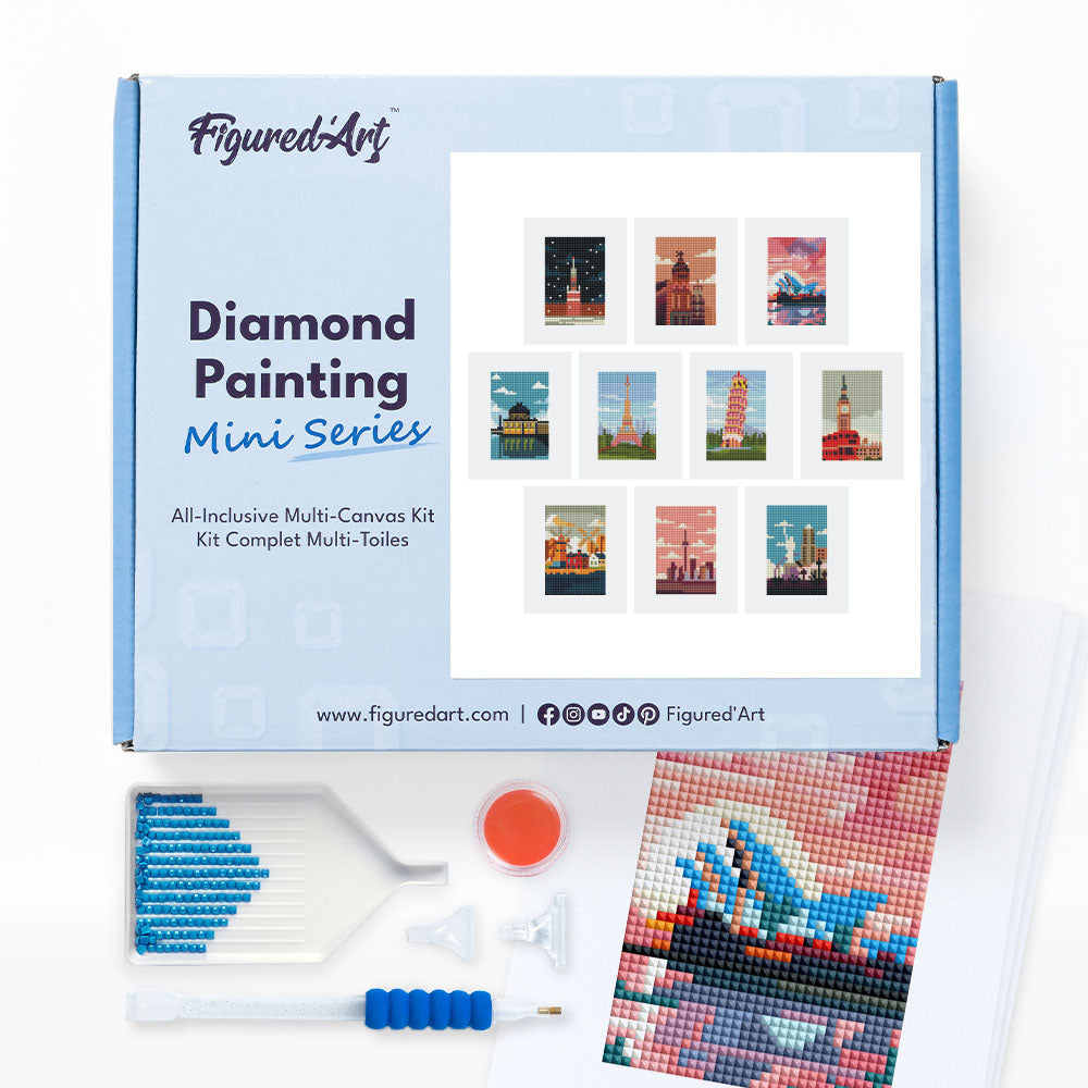 Gem Painting kit - World Cities series FiguredArt
