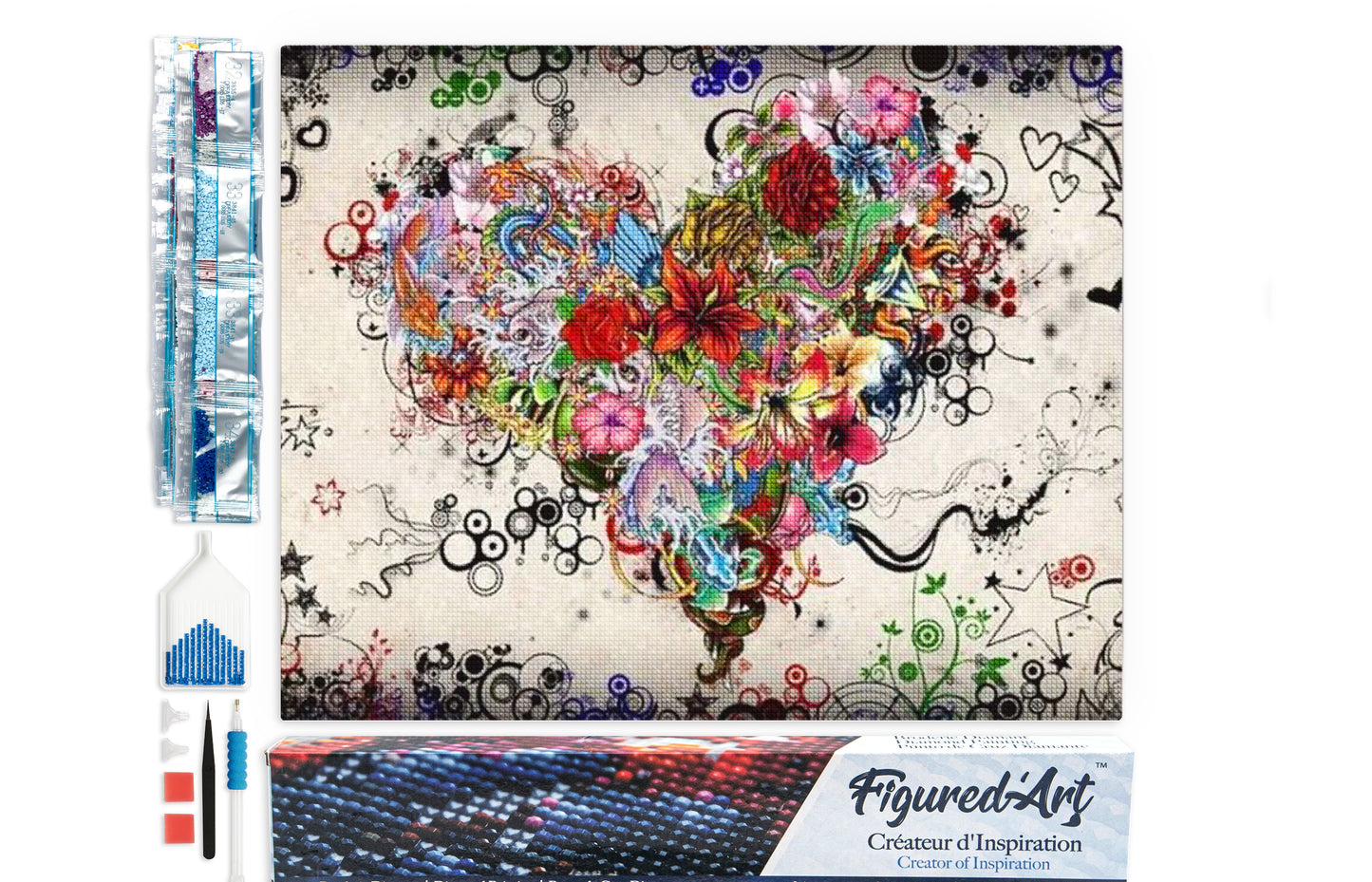 Diamond Painting - Heart Graffiti