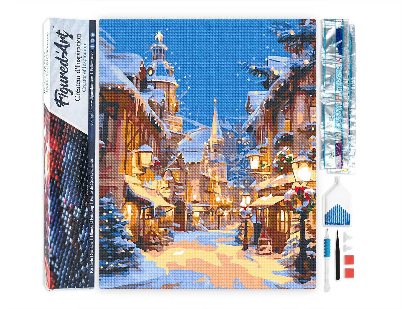 Diamond Painting - Christmas Illuminated Village