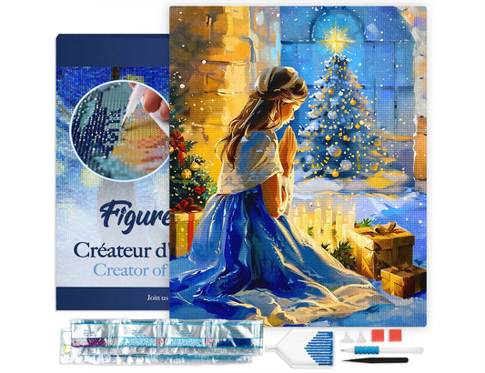 Diamond Painting Framed - Christmas Eve Prayer