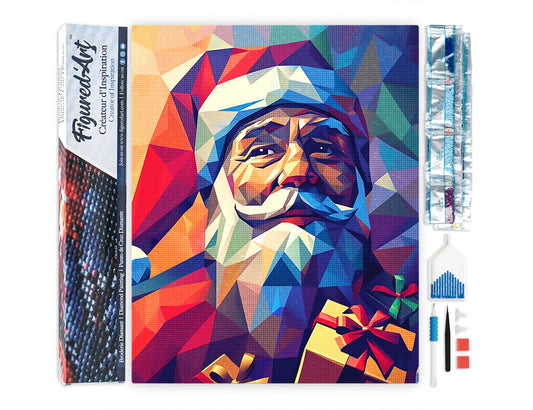 Diamond Painting - Polygon Santa