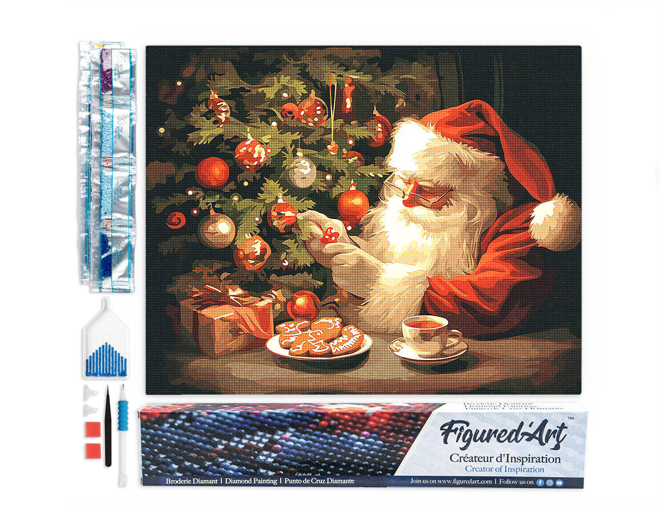 Diamond Painting - Jolly Santa's Evening