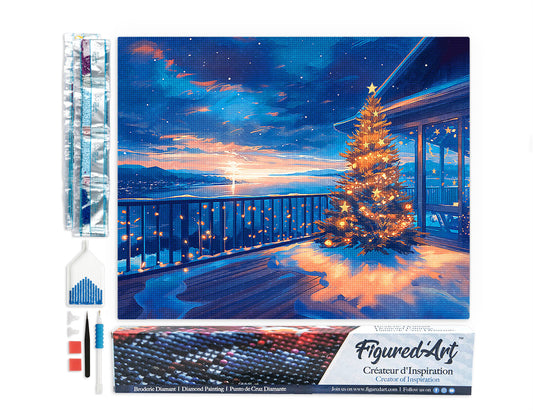 Diamond Painting - Twinkling Christmas Terrace