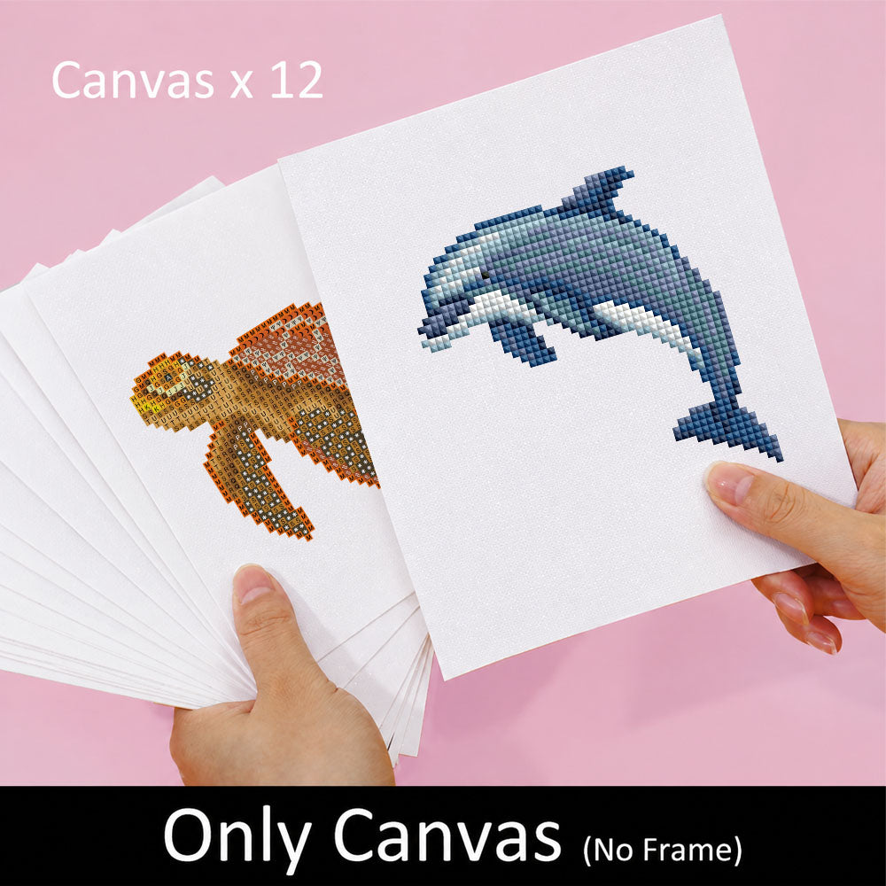 Gem Painting kit - Aquatic animals series