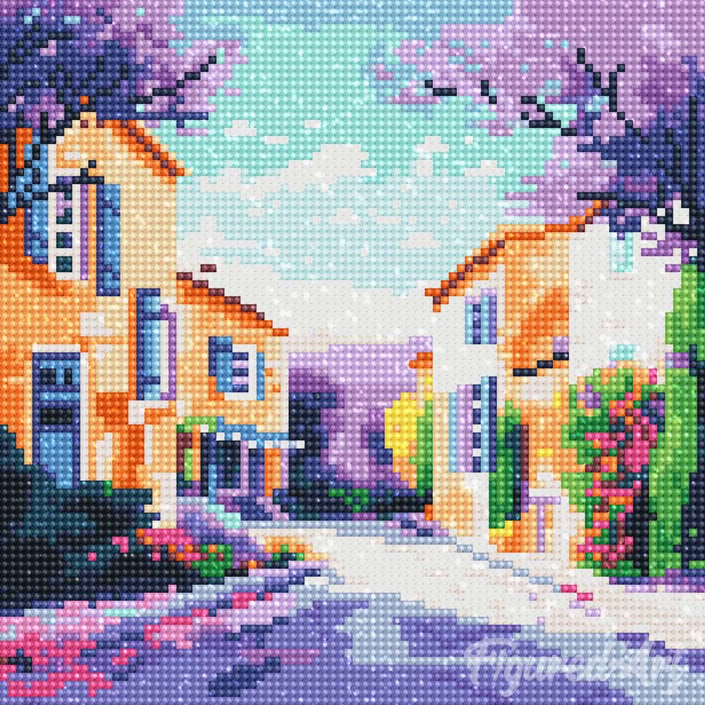 Mini Diamond Painting 10"x10" rolled - Spring in Provence
