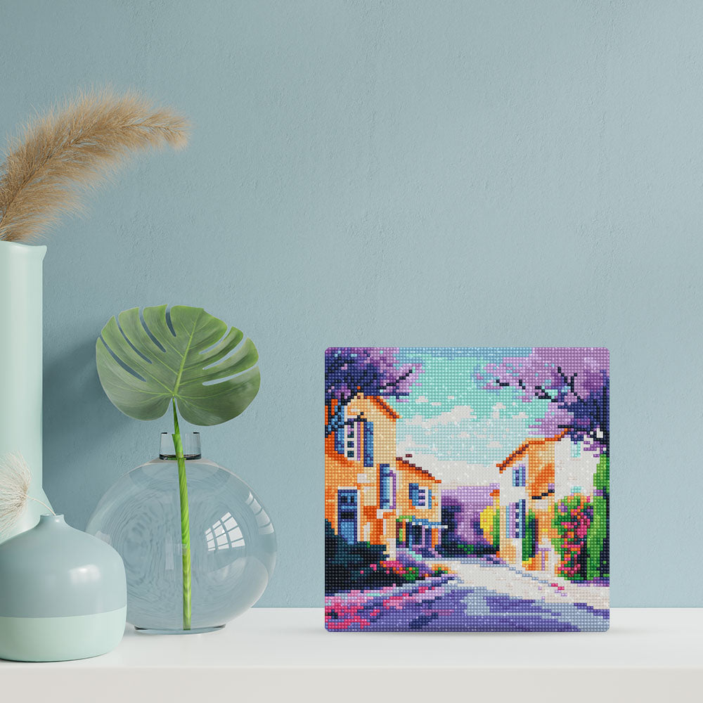 Mini Diamond Painting 10"x10" framed - Spring in Provence