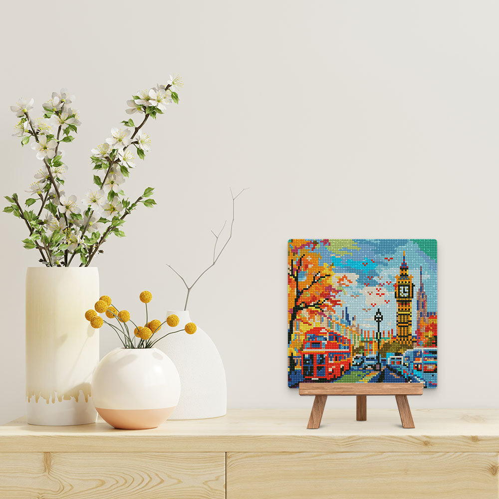 Mini Diamond Painting 10"x10" rolled - Autumn in London City