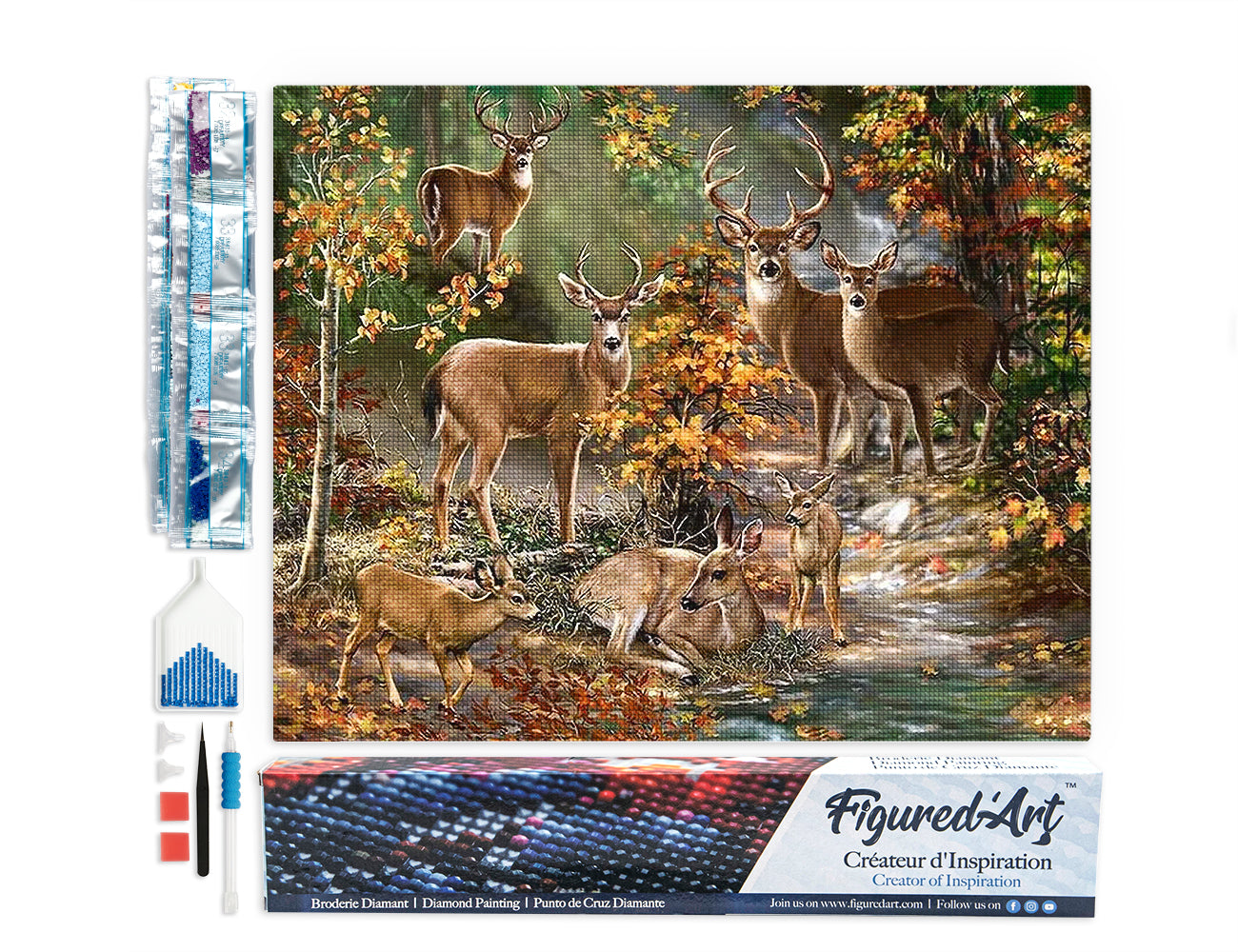 Diamond Painting - Deer Family