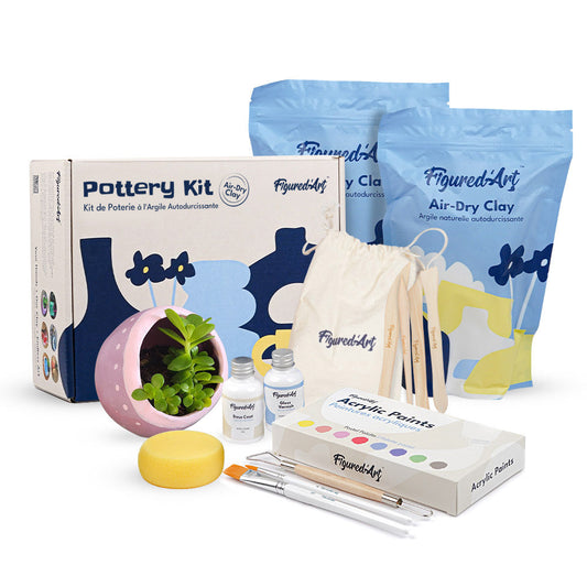 Pottery Kit with Air Dry Clay
