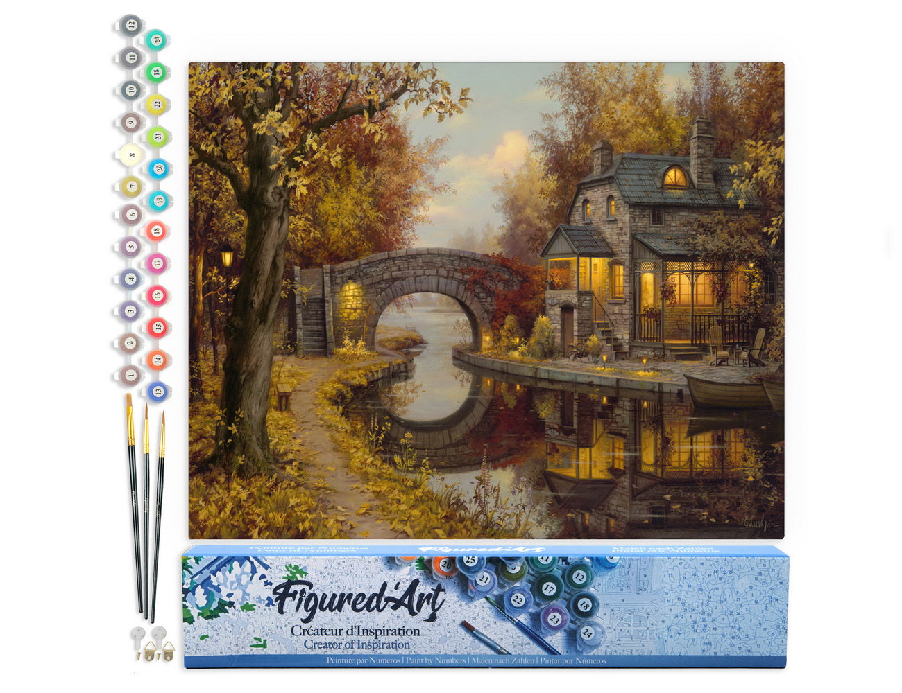 Paint by Numbers rolled - Retirement and tranquility