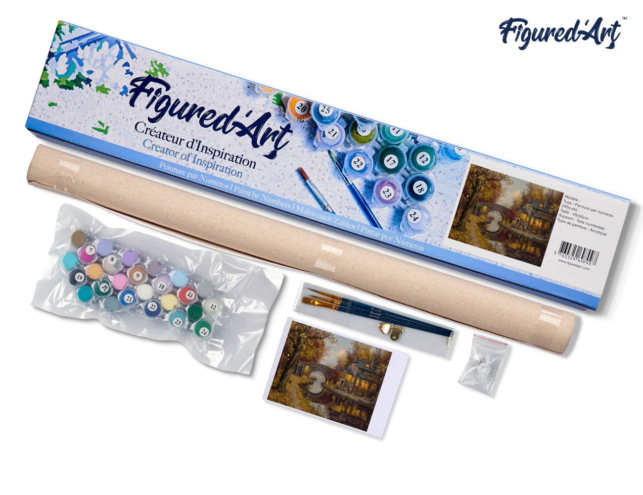 Paint by Numbers rolled - Retirement and tranquility