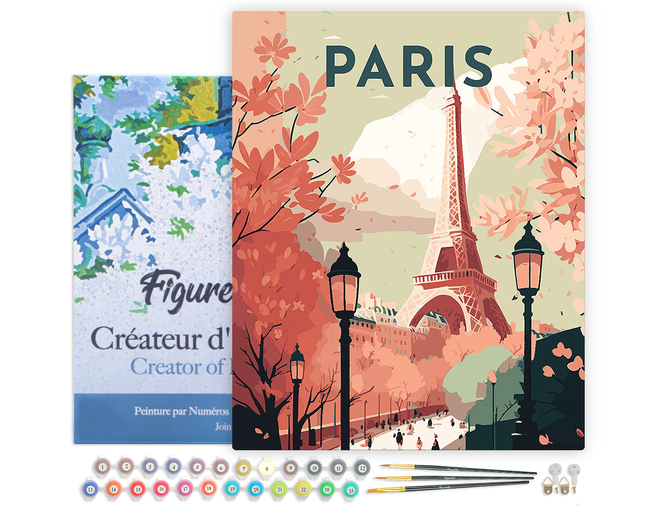 Paint by Numbers Framed - Travel Poster Paris 2