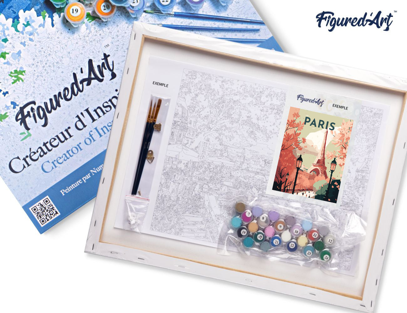 Paint by Numbers Framed - Travel Poster Paris 2