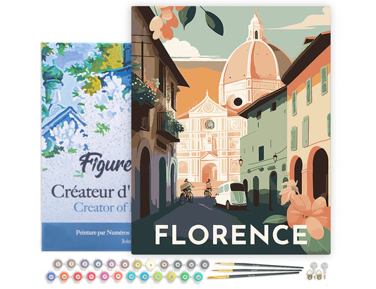 Paint by Numbers Framed - Travel Poster Florence