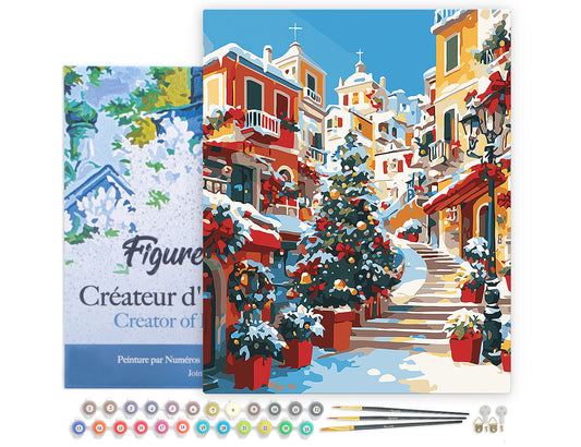 Paint by Numbers Framed - Mediterranean Christmas Village