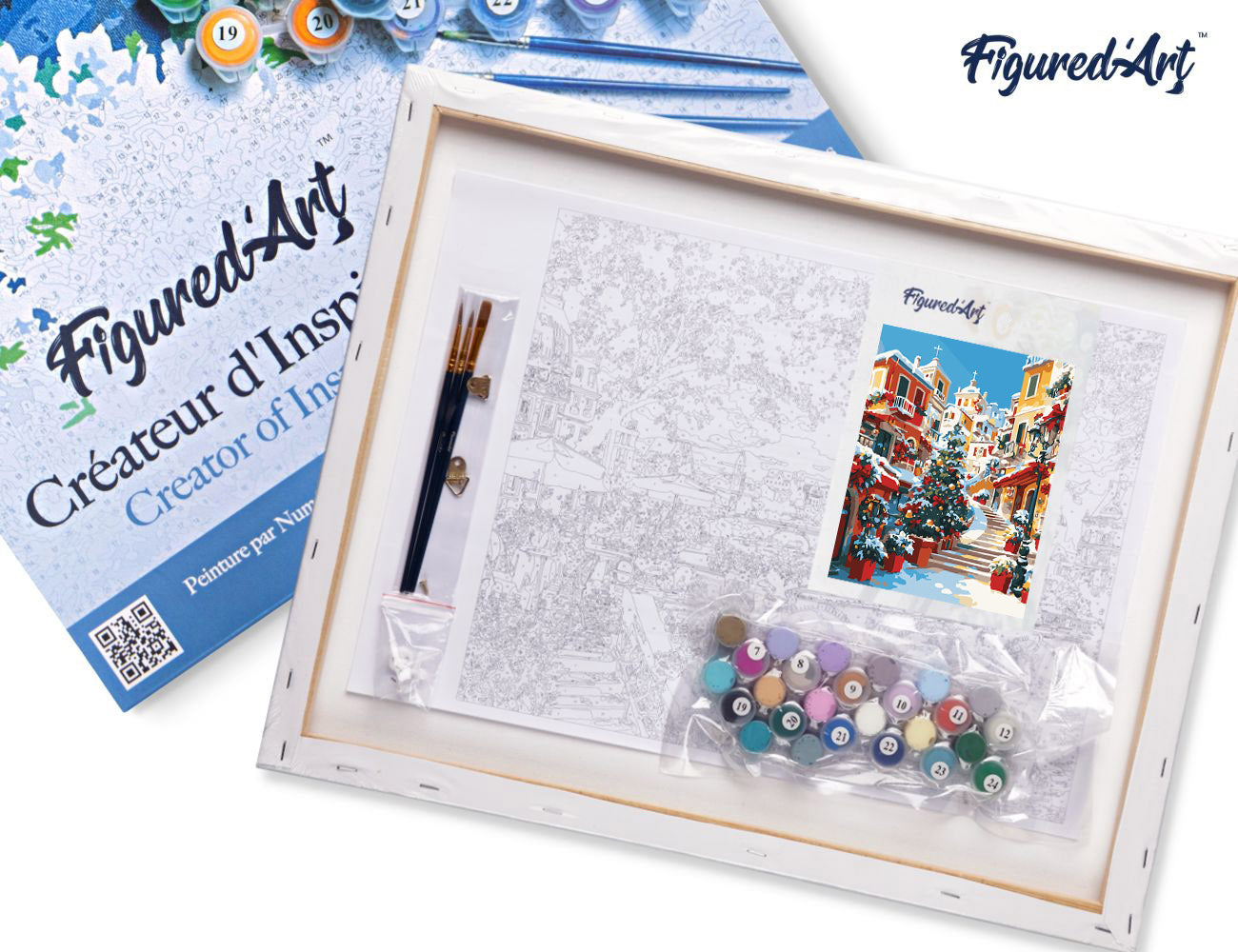 Paint by Numbers Framed - Mediterranean Christmas Village