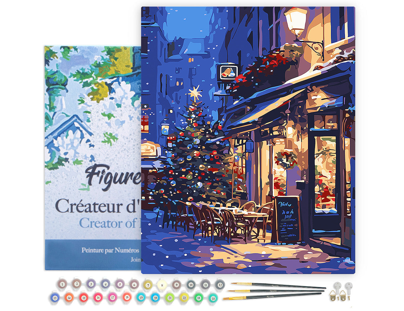 Paint by Numbers Framed - Festive Night Café