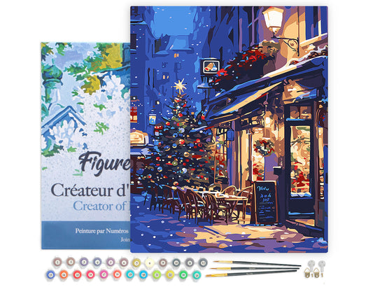Paint by Numbers Framed - Festive Night Café
