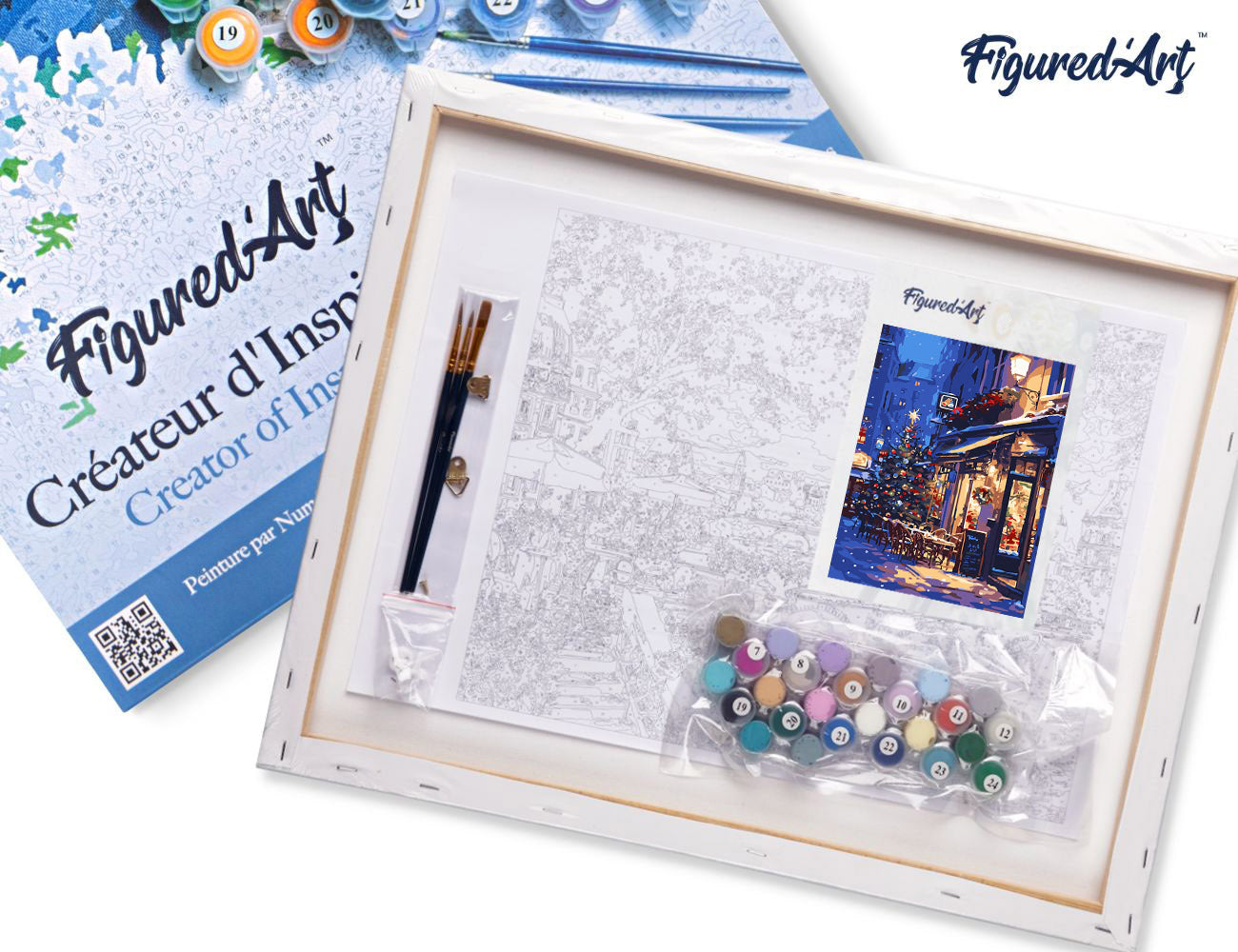Paint by Numbers Framed - Festive Night Café