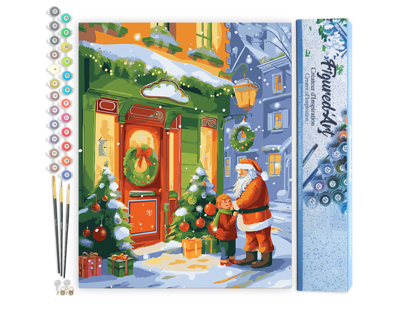 Paint by Numbers rolled - Santa's Greeting