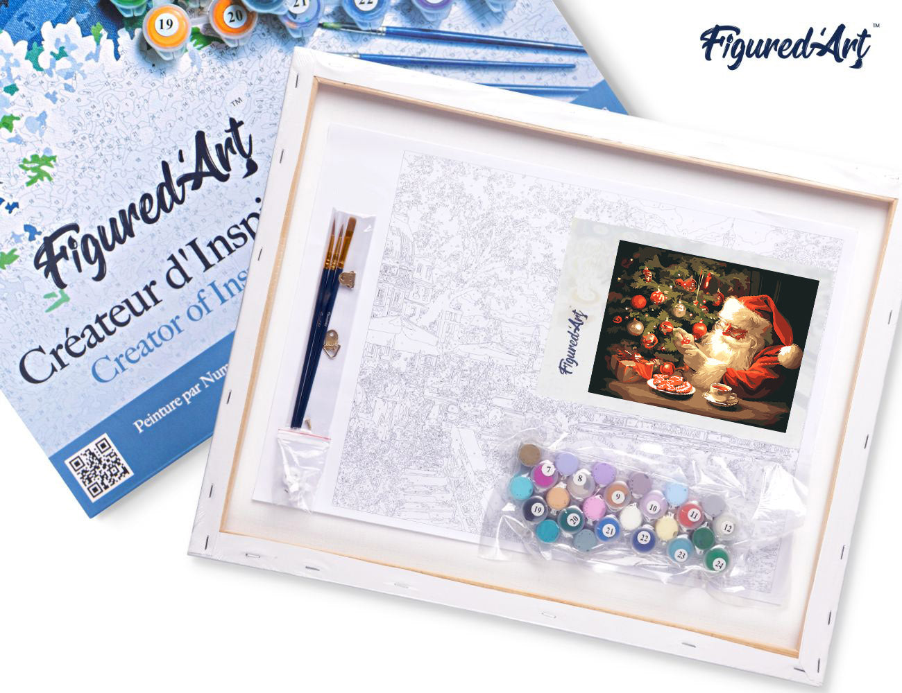Paint by Numbers Framed - Jolly Santa's Evening