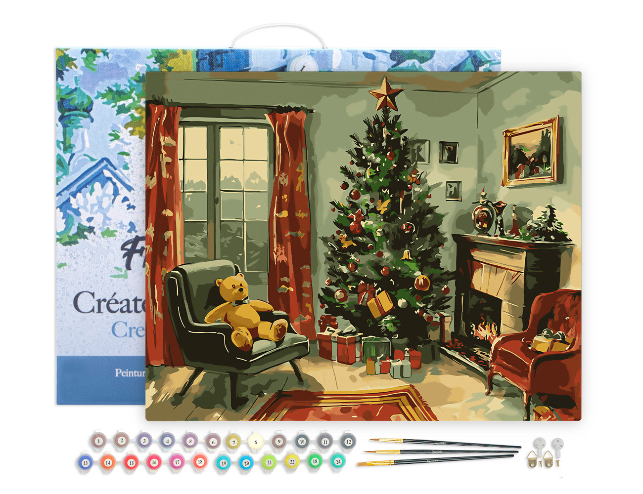 Paint by Numbers Framed - Classic Christmas Fireplace