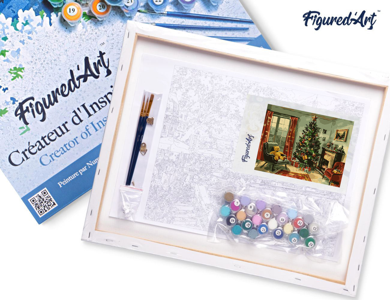 Paint by Numbers Framed - Classic Christmas Fireplace