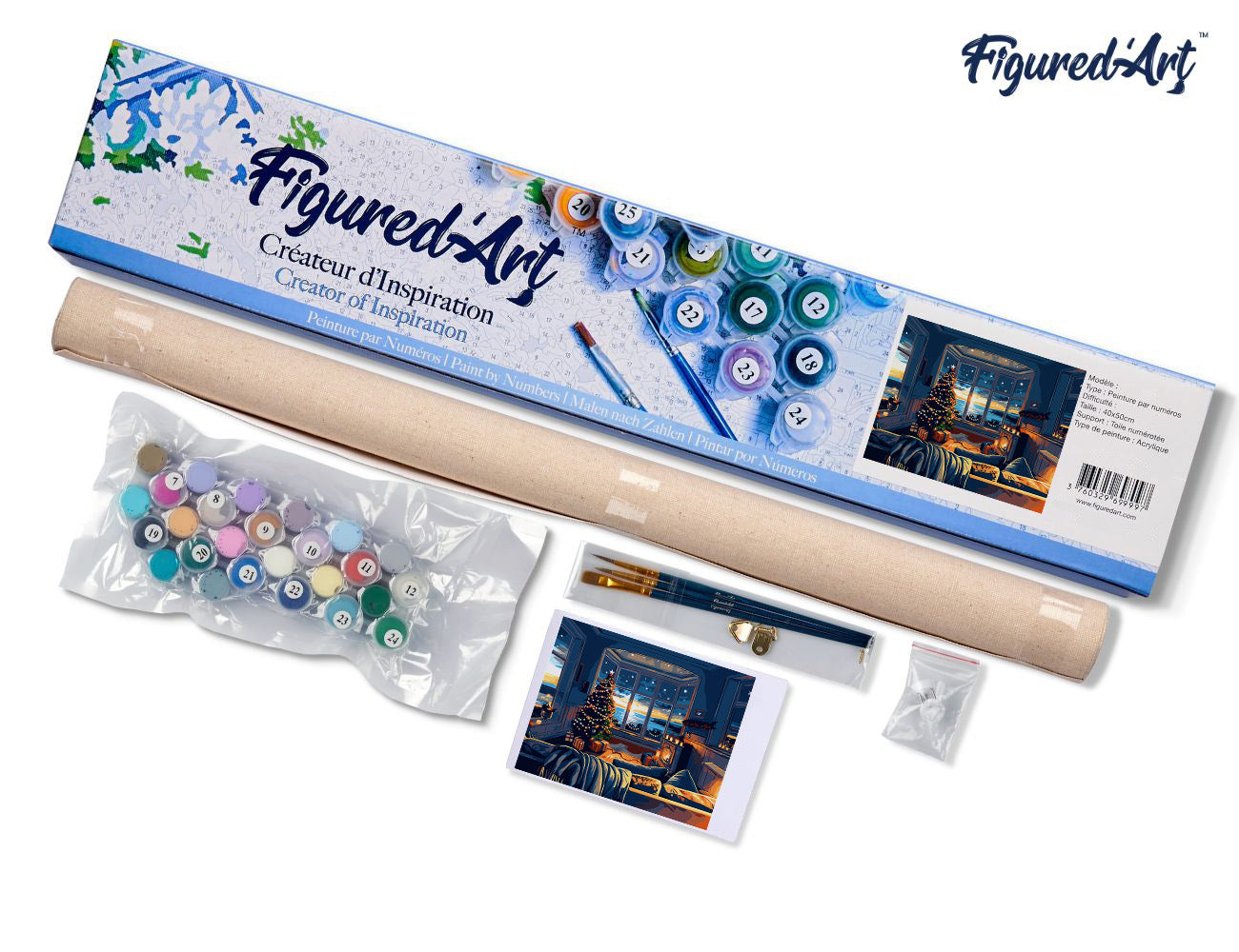 Paint by Numbers rolled - Christmas Room by the Bay