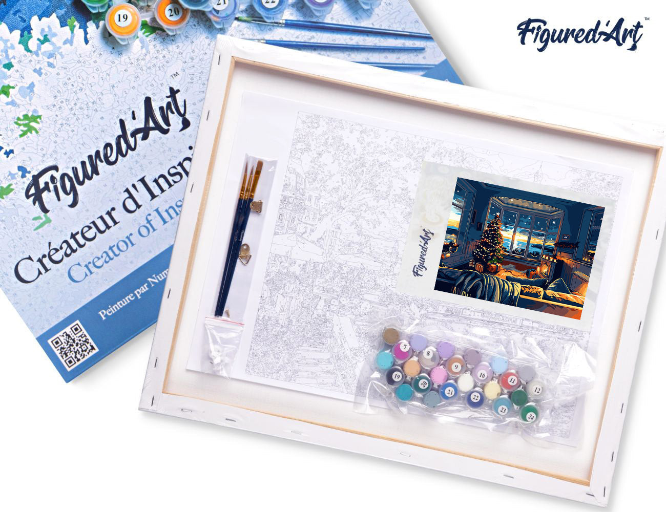 Paint by Numbers Framed - Christmas Room by the Bay