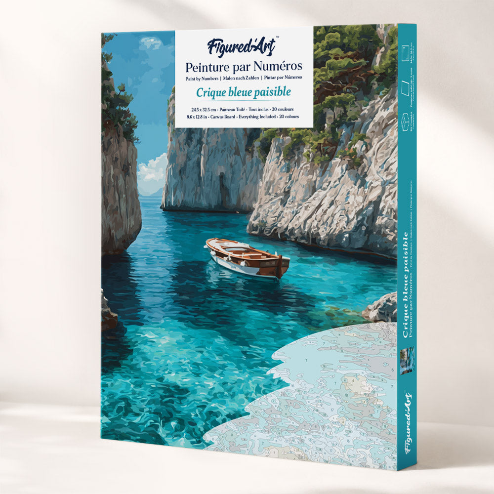 Paint by Numbers Gift Box - Peaceful Blue Cove FiguredArt