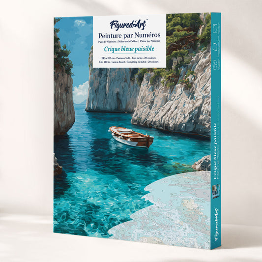 Paint by Numbers Gift Box - Peaceful Blue Cove FiguredArt