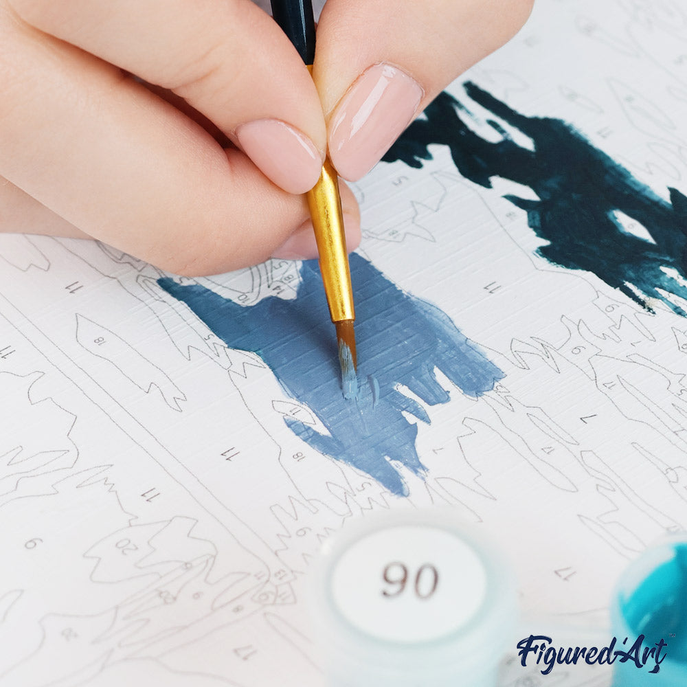 Paint by Numbers Gift Box - Peaceful Blue Cove