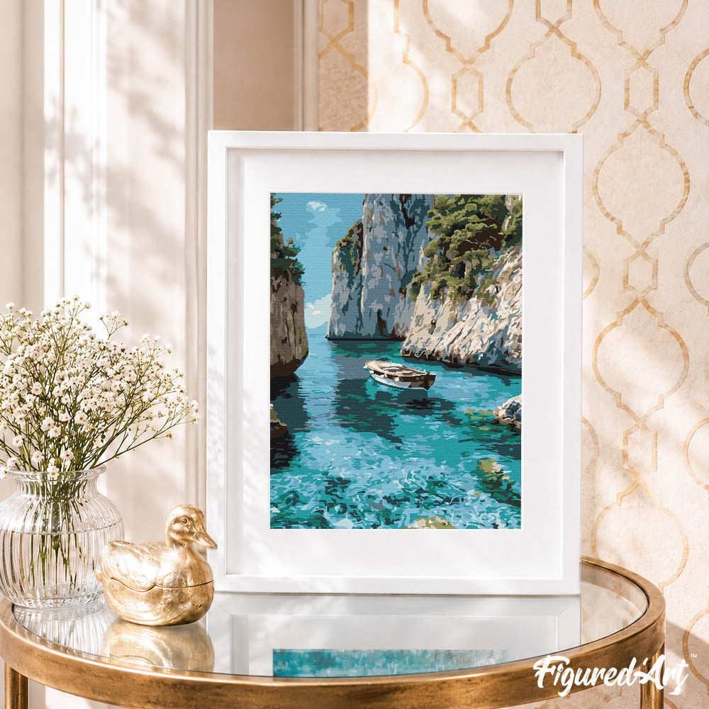 Paint by Numbers Gift Box - Peaceful Blue Cove
