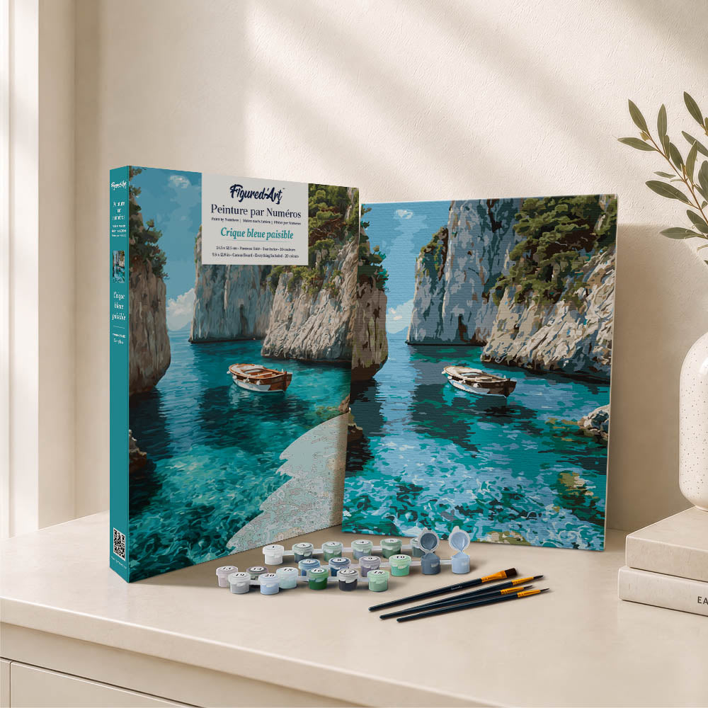 Paint by Numbers Gift Box - Peaceful Blue Cove
