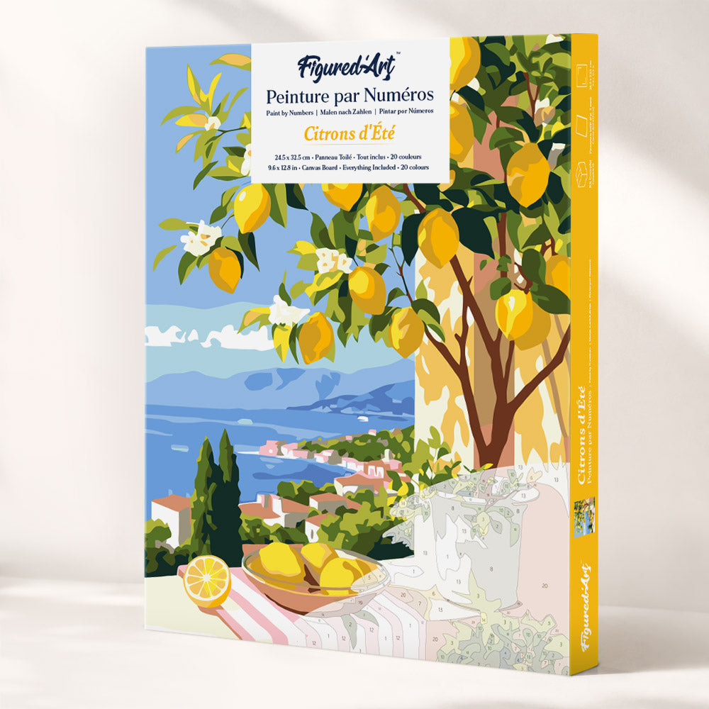 Paint by Numbers Gift Box - Summer Lemon FiguredArt
