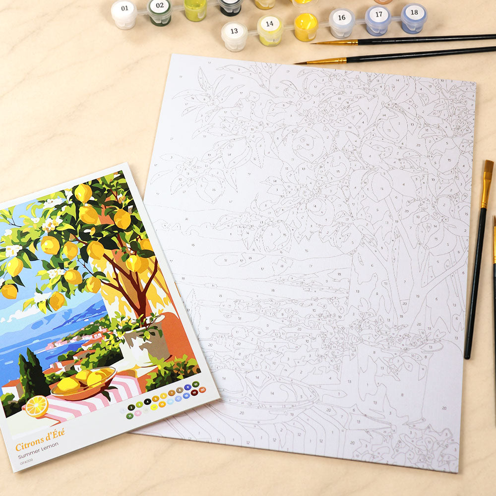 Paint by Numbers Gift Box - Summer Lemon