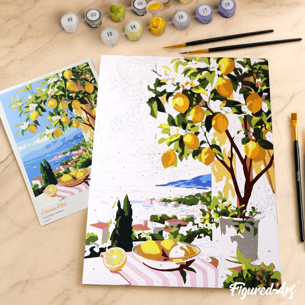 Paint by Numbers Gift Box - Summer Lemon
