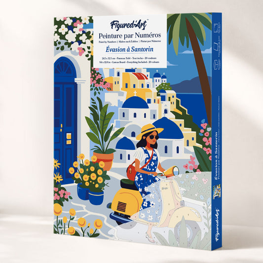 Paint by Numbers Gift Box - Santorini Escape FiguredArt