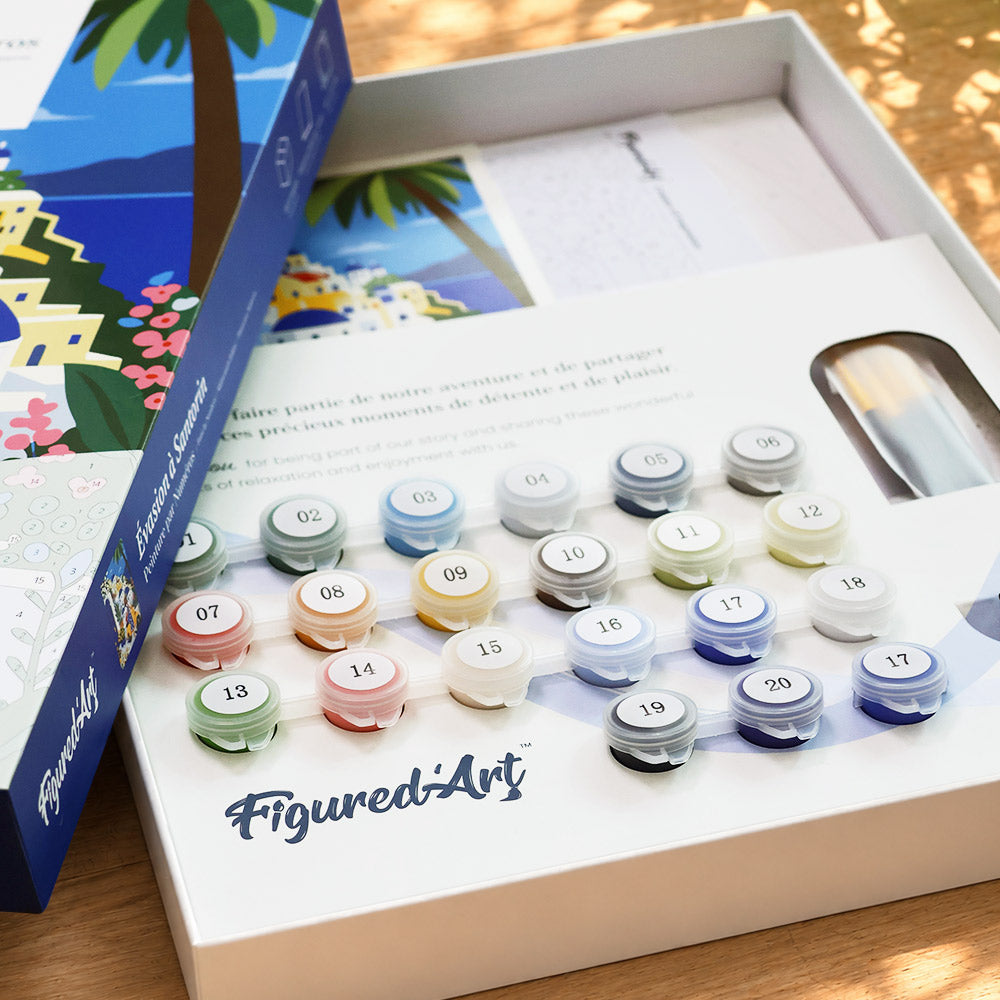 Paint by Numbers Gift Box - Santorini Escape