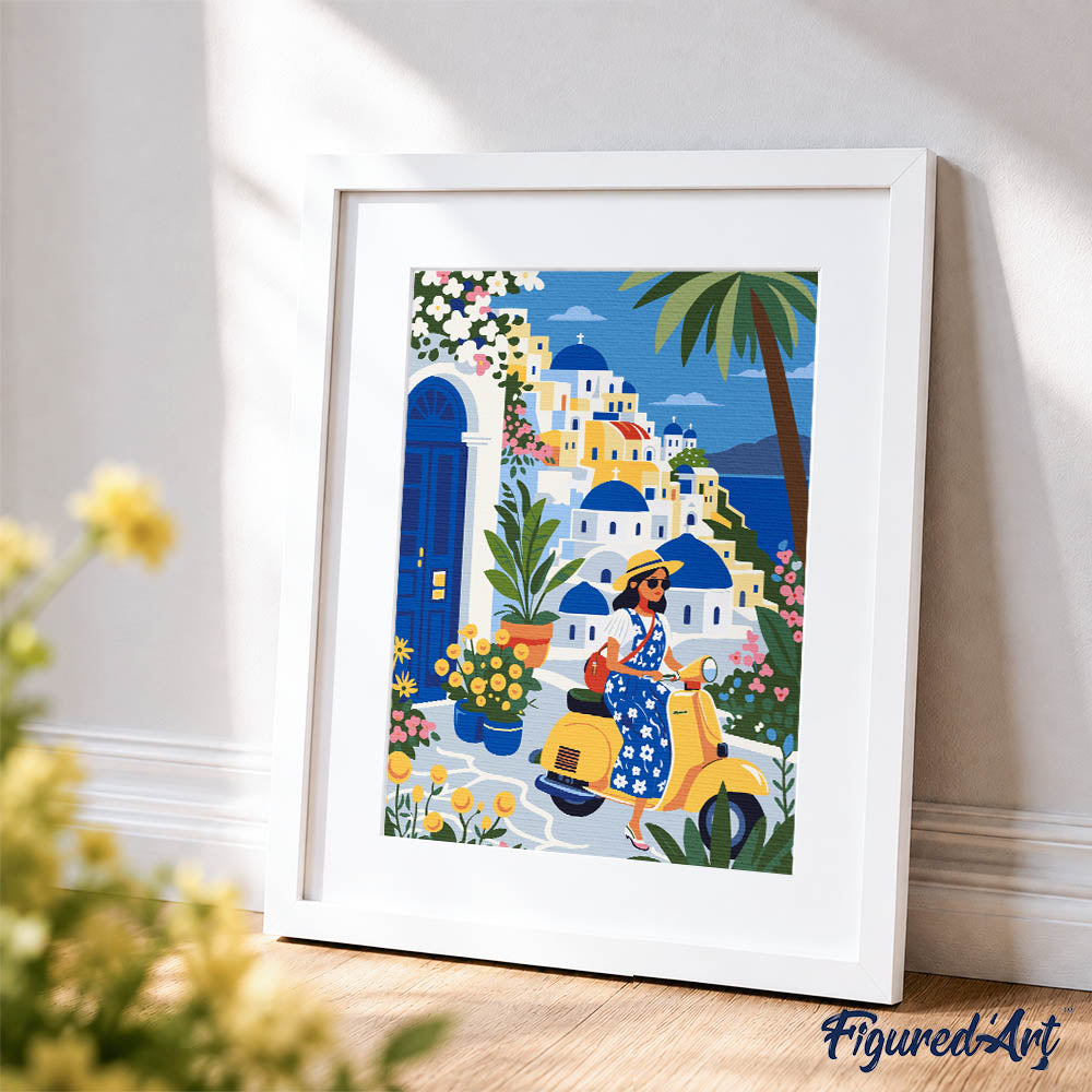 Paint by Numbers Gift Box - Santorini Escape