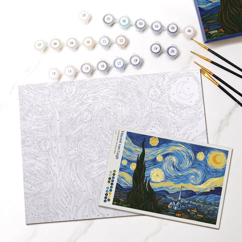 Paint by Numbers Gift Box - The Starry Night
Vincent van Gogh