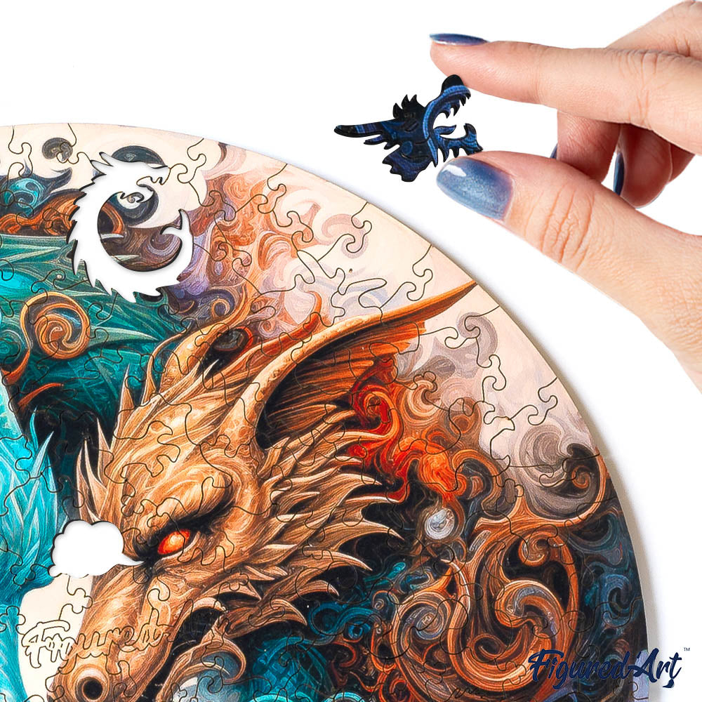 Wooden Puzzle - Dual Dragons