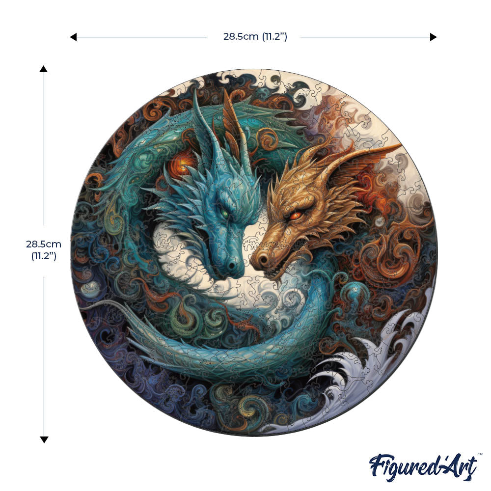 Wooden Puzzle - Dual Dragons